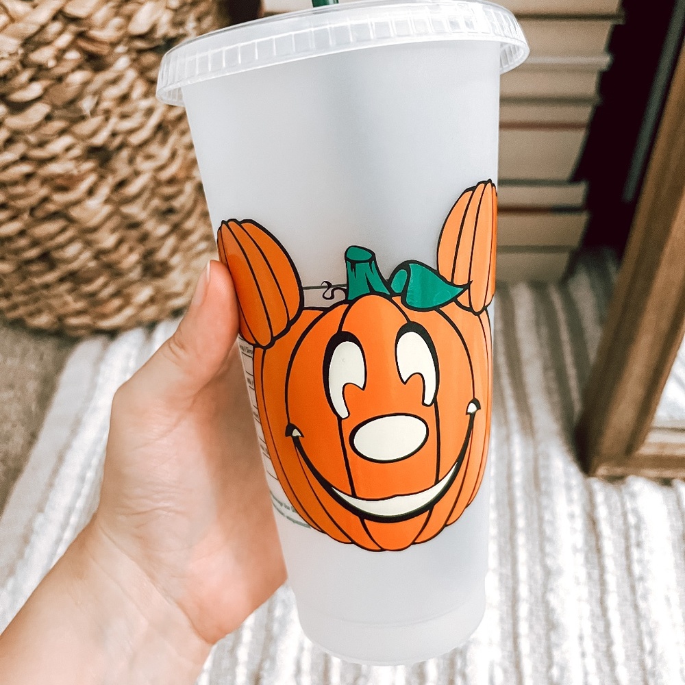 Mickey Pumpkin Halloween Starbucks Cup- Only Used Once